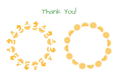 Lemon Frames PNG Clipart Sublimation Rin Green 