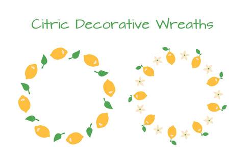 Lemon Frames PNG Clipart Sublimation Rin Green 