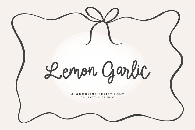 Lemon Garlic - Handwritten Font Font Jimtype Studio 