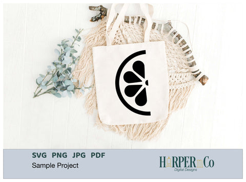 Lemon Half Outline 2 SVG PNG Cut EPS File SVG HarperNCo 