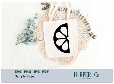 Lemon Half Outline 3 SVG PNG Cut EPS File SVG HarperNCo 