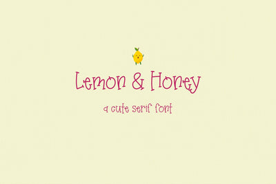 Lemon & Honey Serif Font Beck McCormick 