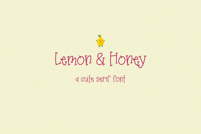 Lemon & Honey Serif Font Beck McCormick 