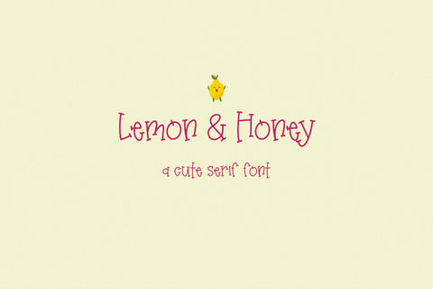 Lemon & Honey Serif Font Beck McCormick 