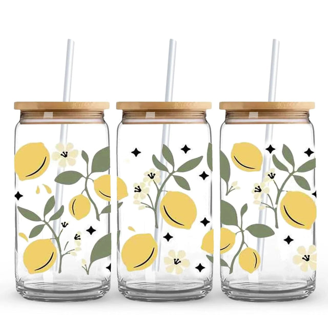 Lemon & Leaves 9.7 x 4.3 UV Wrap (Cup NOT Included) Physical DIY Craft Warehouse 
