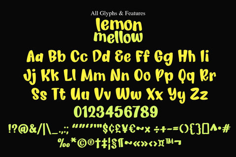 Lemon Mellow Font BB Digital Arts 