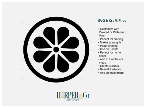 Lemon Outline 2 SVG PNG Cut EPS File SVG HarperNCo 