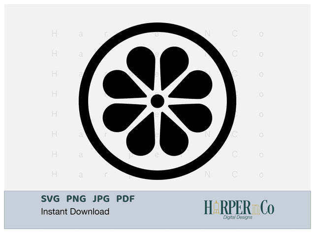 Lemon Outline 2 SVG PNG Cut EPS File SVG HarperNCo 