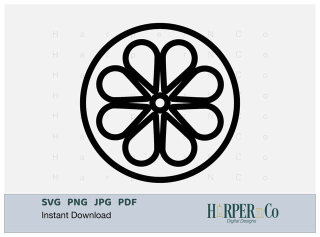 Lemon Outline 3 SVG PNG Cut EPS File SVG HarperNCo 