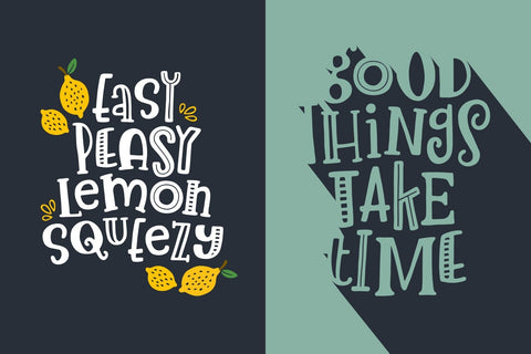 Lemon Slice Font Font Denise Chandler 