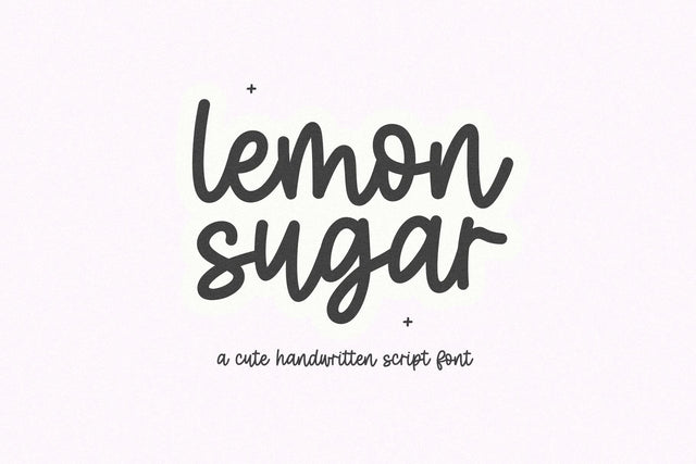 Lemon Sugar - Cute Script Font Font KA Designs 
