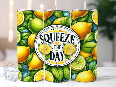 Lemon Summer 20oz Skinny Tumbler, Lemon Tumbler Png, Straight & Tapered Tumbler Wrap, Instant Digital Download Sublimation ToriDesigns 