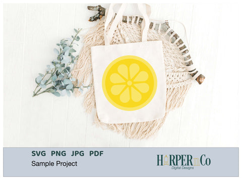 Lemon SVG PNG Cut EPS File SVG HarperNCo 