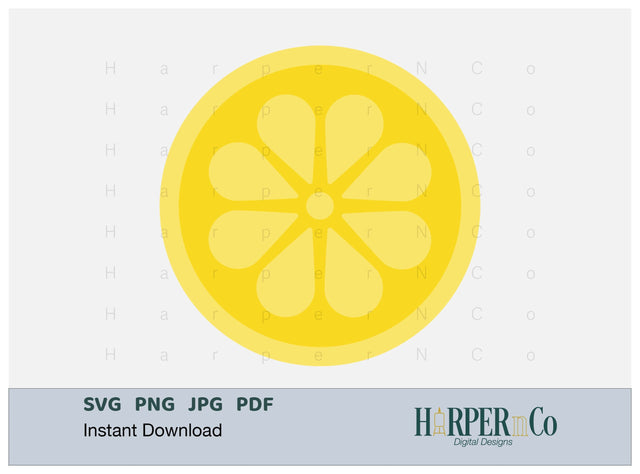 Lemon SVG PNG Cut EPS File SVG HarperNCo 