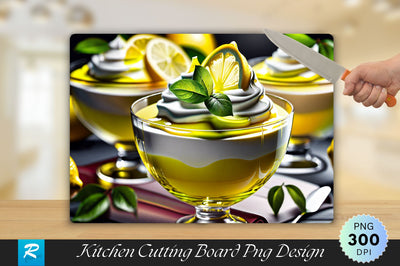 Lemon Trifle Cutting Board Sublimation Regulrcrative 