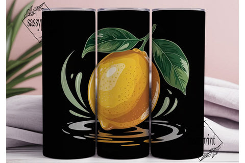 Lemon Zest 20oz Tumbler Wrap Sublimation sassyprint 