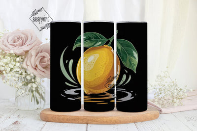 Lemon Zest 20oz Tumbler Wrap Sublimation sassyprint 