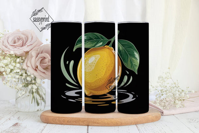 Lemon Zest 20oz Tumbler Wrap Sublimation sassyprint 