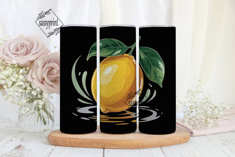 Lemon Zest 20oz Tumbler Wrap Sublimation sassyprint 