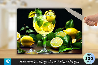 Lemonade Background Cutting Board Sublimation Regulrcrative 