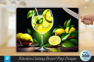 Lemonade Background Cutting Board Sublimation Regulrcrative 