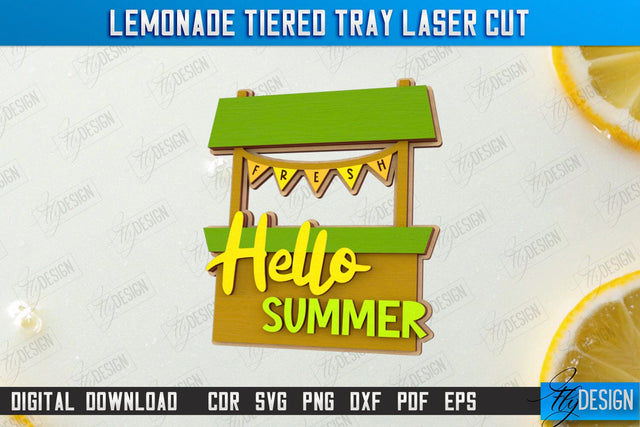 Lemonade Element Laser Cut | Summer Design | Lemonade Signs | Wall Décor | Lemons | CNC File SVG Fly Design 