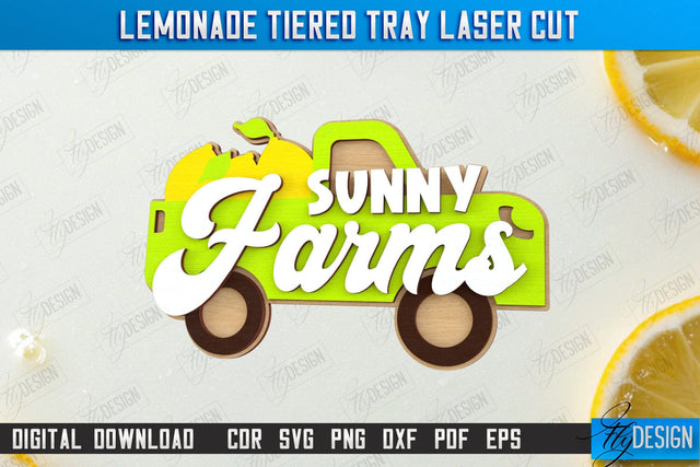 Lemonade Element Laser Cut | Summer Design | Lemonade Signs | Wall Décor | Lemons | CNC File SVG Fly Design 