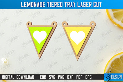 Lemonade Element Laser Cut | Summer Design | Lemonade Signs | Wall Décor | Lemons | CNC File SVG Fly Design 
