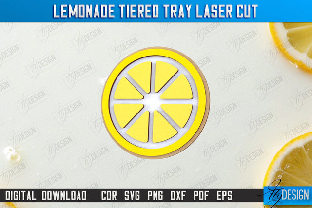 Lemonade Element Laser Cut | Summer Design | Lemonade Signs | Wall Décor | Lemons | CNC File SVG Fly Design 