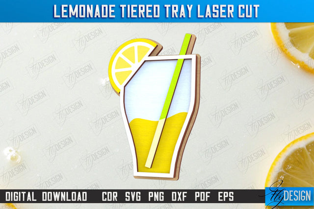 Lemonade Element Laser Cut | Summer Design | Lemonade Signs | Wall Décor | Lemons | CNC File SVG Fly Design 