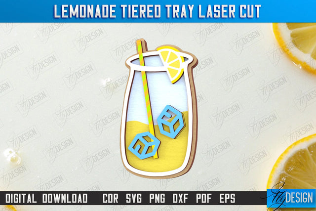 Lemonade Element Laser Cut | Summer Design | Lemonade Signs | Wall Décor | Lemons | CNC File SVG Fly Design 