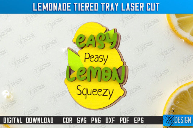 Lemonade Element Laser Cut | Summer Design | Lemonade Signs | Wall Décor | Lemons | CNC File SVG Fly Design 