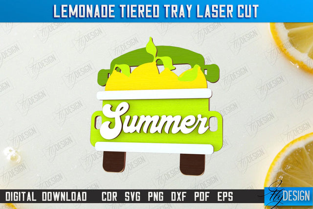Lemonade Element Laser Cut | Summer Design | Lemonade Signs | Wall Décor | Lemons | CNC File SVG Fly Design 