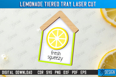 Lemonade Element Laser Cut | Summer Design | Lemonade Signs | Wall Décor | Lemons | CNC File SVG Fly Design 
