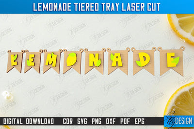 Lemonade Element Laser Cut | Summer Design | Lemonade Signs | Wall Décor | Lemons | Garland | CNC File SVG Fly Design 