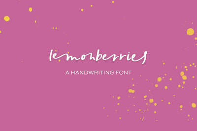 Lemonberries Script Font Beck McCormick 