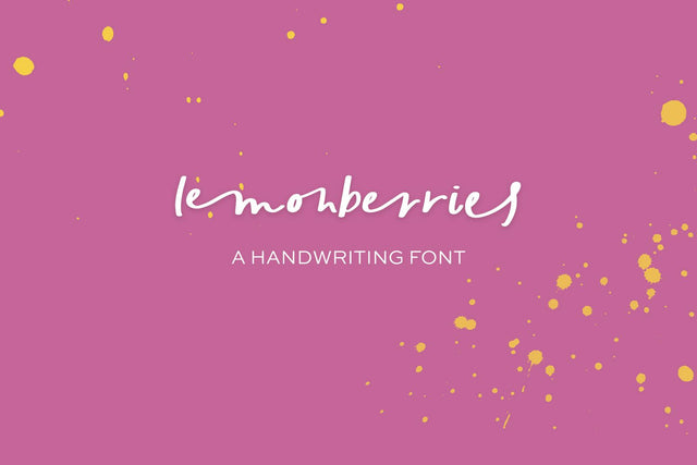 Lemonberries Script Font Beck McCormick 