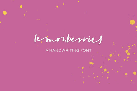 Lemonberries Script Font Beck McCormick 