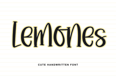 Lemones Font Abo Daniel Studio 