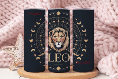 Leo Zodiac 20oz Tumbler Wrap Sublimation DesignSVG 
