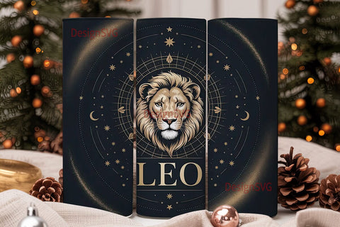 Leo Zodiac 20oz Tumbler Wrap Sublimation DesignSVG 