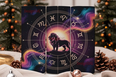 Leo Zodiac Constellation 20oz Tumbler Sublimation DesignSVG 