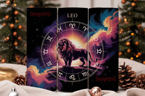 Leo Zodiac Constellation 20oz Tumbler Sublimation DesignSVG 