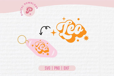 Leo Zodiac Motel Keychain SVG SVG Totally Posie 
