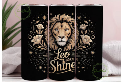 Leo Zodiac Sign 20oz Tumbler Wrap Sublimation PixelChick 