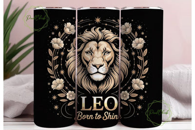 Leo Zodiac Sign 20oz Tumbler Wrap Sublimation PixelChick 