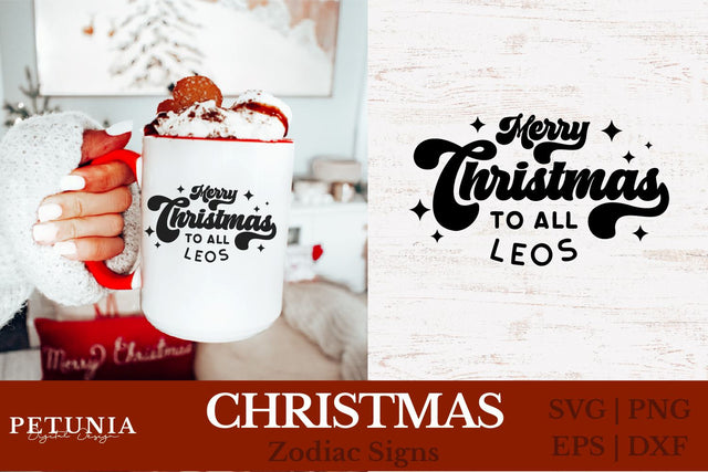 Leo Zodiac Sign SVG | Christmas SVG SVG Petunia Digital Design 
