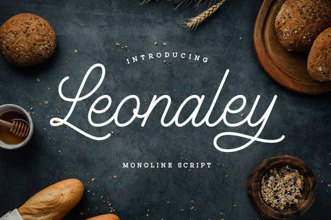 Leonaley – Minimalist Monoline Font Arterfak Project 