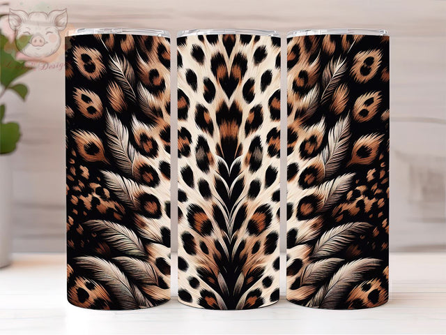 Leopard 20 oz Skinny Tumbler, Cheetah Leopard Tumbler Wrap, PNG Downloads, 20oz Tumbler Png, Sublimation Design, Digital, Digital Download PNG Sublimation Lara' s Designs 