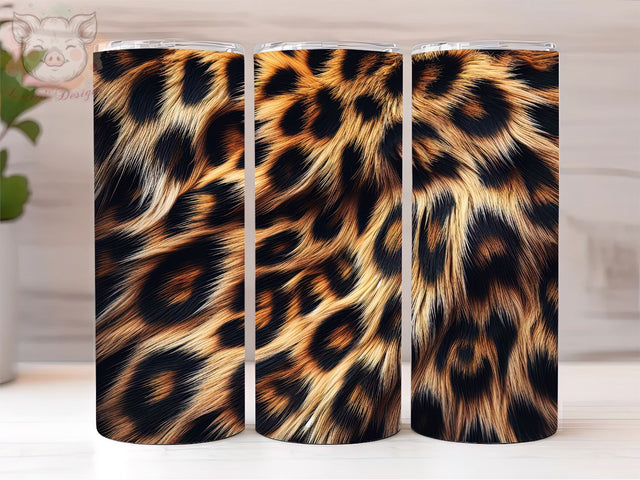 Leopard 20 oz Skinny Tumbler, Cheetah Leopard Tumbler Wrap, PNG Downloads, 20oz Tumbler Png, Sublimation Design, Digital, Digital Download PNG Sublimation Lara' s Designs 